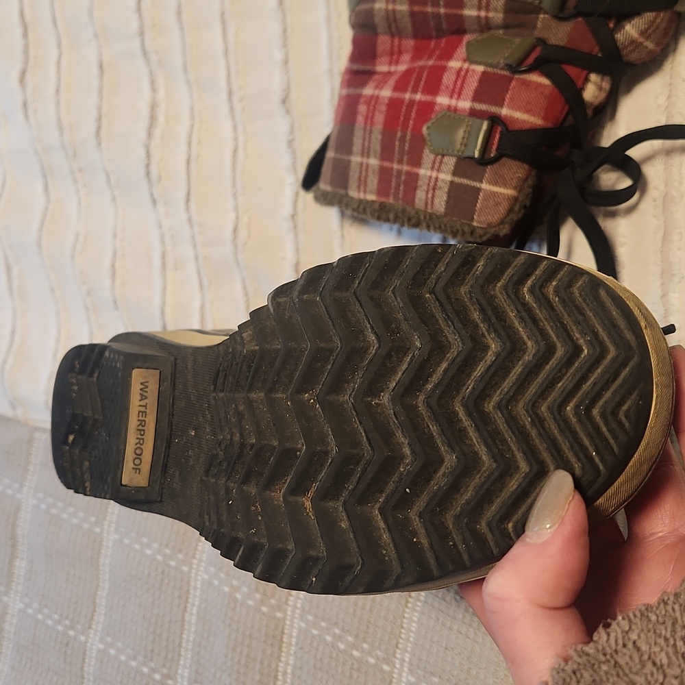Sorel Trivoli Insulated Rain Duck Boots. Lace Up Winter Boots - Picture 5 of 6
